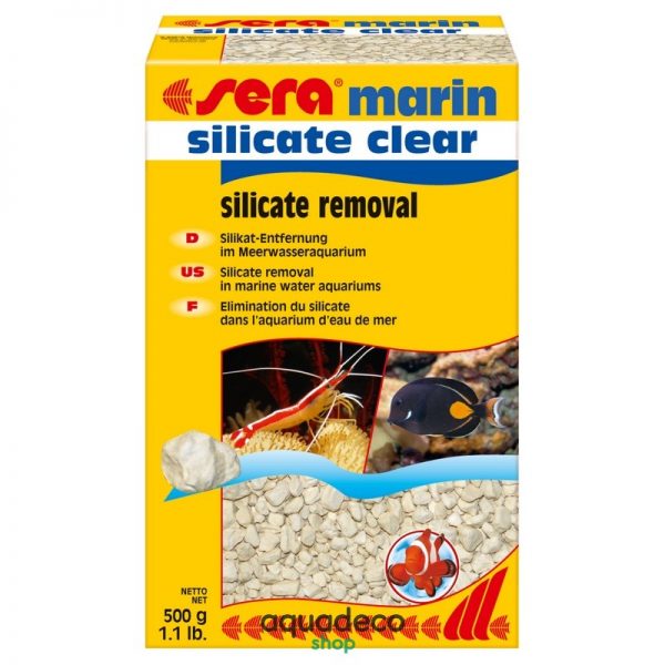 Sera marin silicate clear - наповювач фильтра для связывания силиката 500 г: купить в Киеве с доставкой