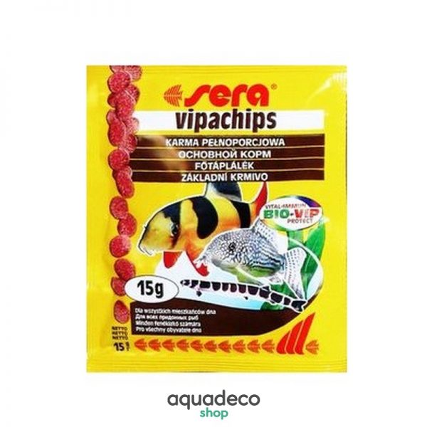 Sera Vipachips - корм для рыб обитающих возле дна. Чипсы 15 g: купить в Киеве с доставкой