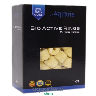 Купить Наполнитель для биологической фильтрации Aquario Bio-Active Rings 1кг в Киеве с доставкой по Украине