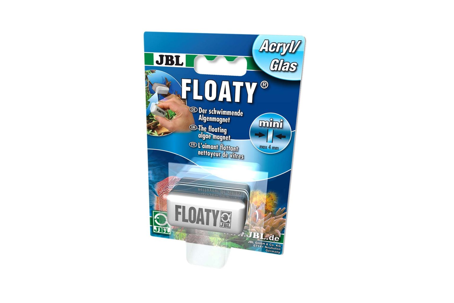 JBL Floaty mini Acryl. 1JBL Floaty mini Acryl Glas AquaDeco Shop