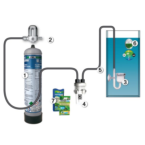 CO2-система с одноразовым баллоном для сильных и красивых аквариумных растений