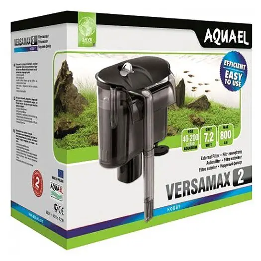 Навесной фильтр Aquael «Versamax-2» для аквариума 40-200 л арт. 101706 /0520 | AquaDeco shop