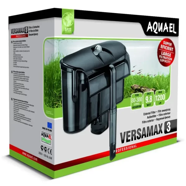 Навесной фильтр Aquael «Versamax-3» для аквариума 80-300 л арт. 101707 /0521 | AquaDeco shop