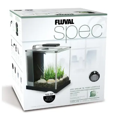 Аквариумный набор Fluval «Spec» белый, прямой (10 л) арт. 10517 | AquaDeco shop