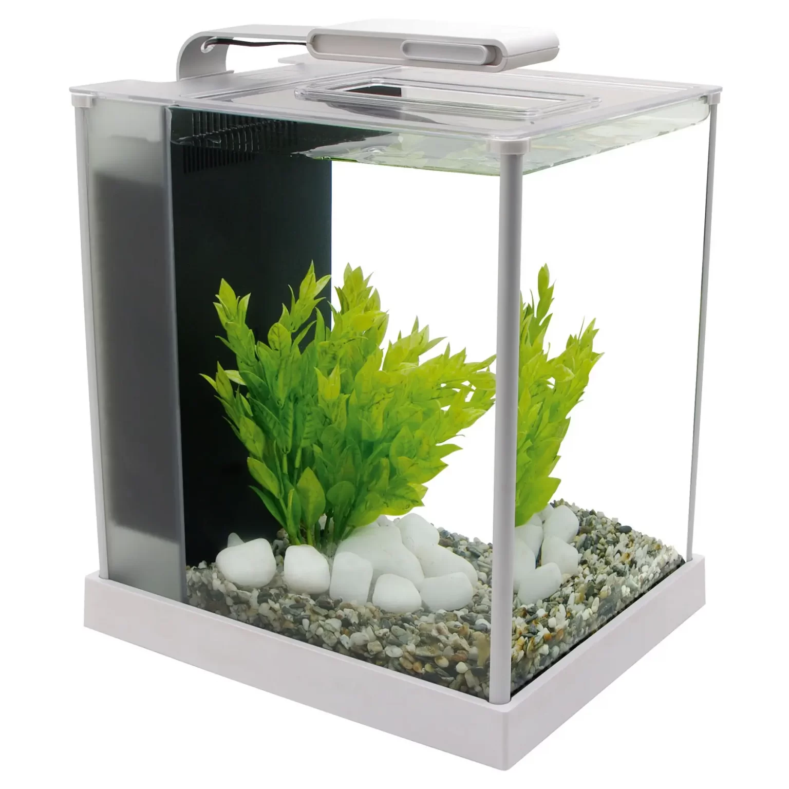 Аквариумный набор Fluval «Spec» белый, прямой (10 л) арт. 10517 | AquaDeco shop