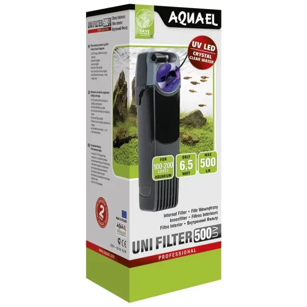 Внутренний фильтр Aquael «UNI Filter UV 500» для аквариума 100-200 л арт. 107402 /3280, 58339 | AquaDeco shop