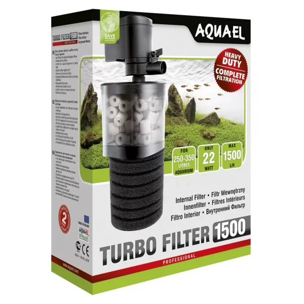 Внутренний фильтр Aquael «Turbo Filter 1500» для аквариума 250-350 л арт. 109404 | AquaDeco shop