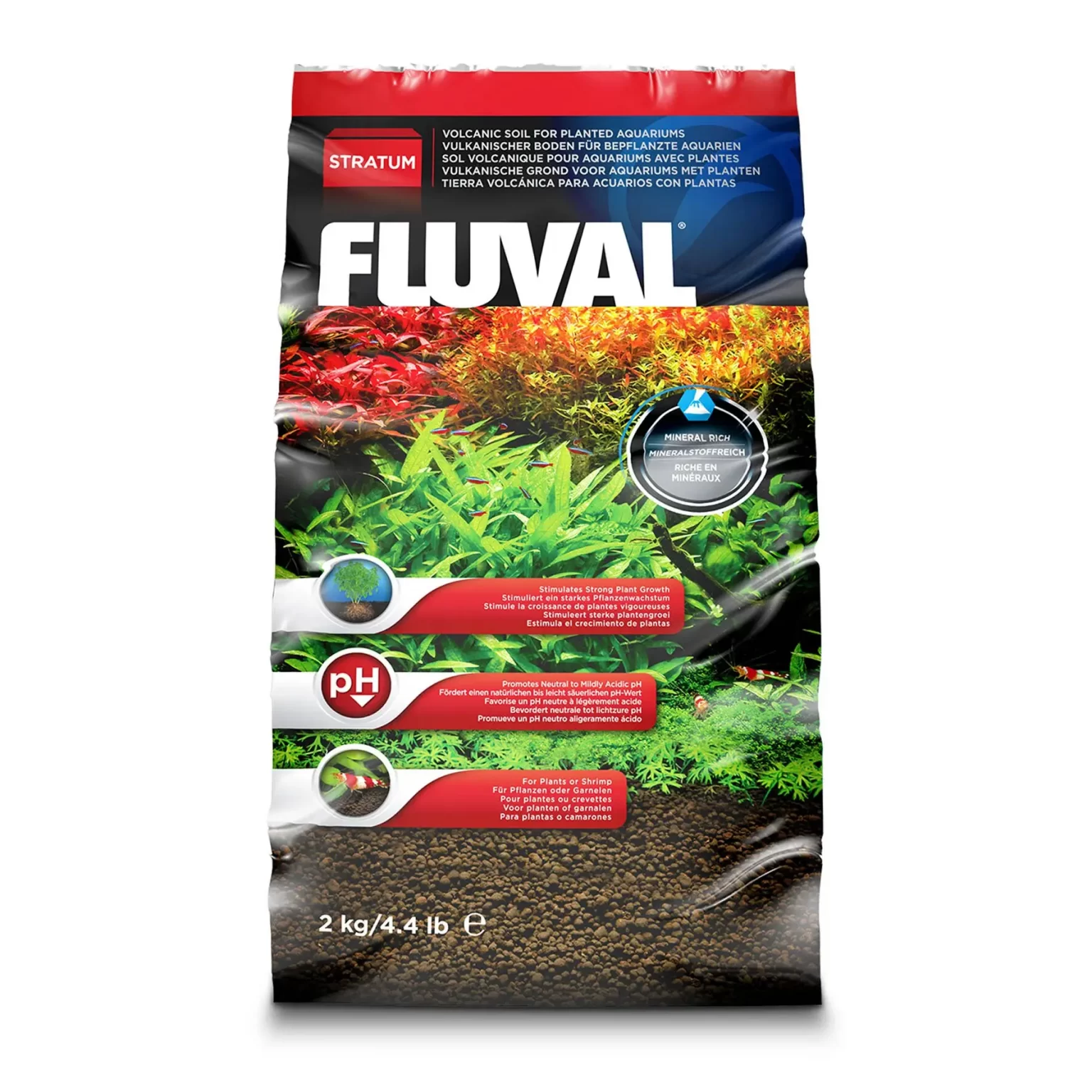 Субстрат для аквариума Fluval «Plant and Shrimp Stratum» 2 кг арт. 12693 | AquaDeco shop