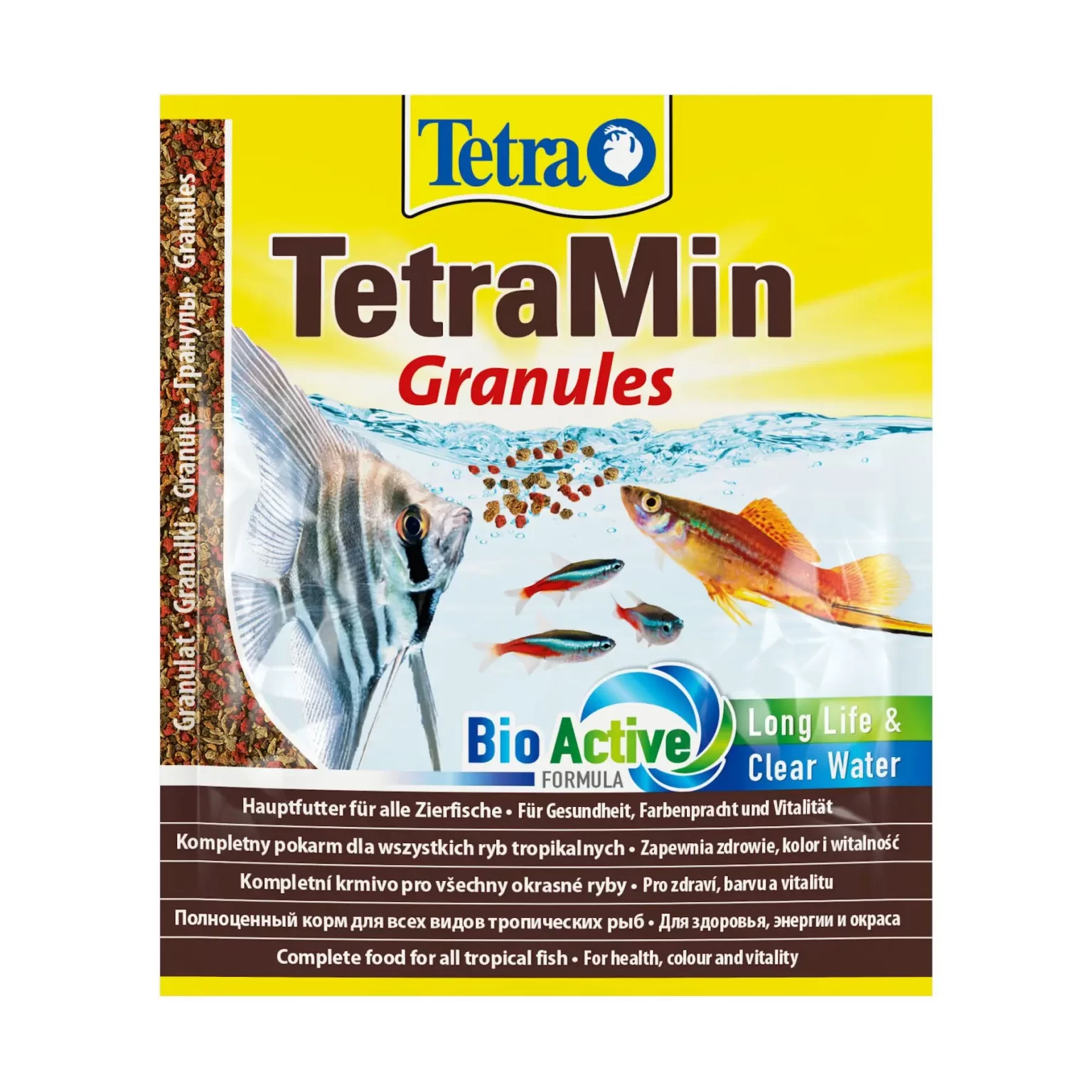 Сухой корм для аквариумных рыб Tetra в гранулах «TetraMin Granules» 15 г (для всех аквариумных рыб) арт. 134492 | AquaDeco shop