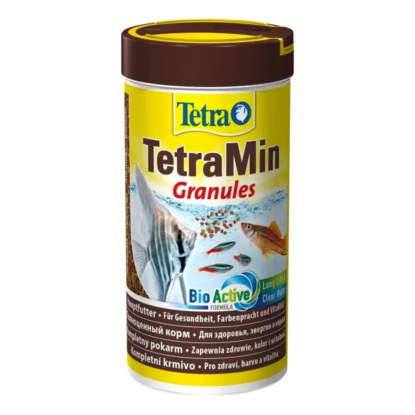 Сухой корм для аквариумных рыб Tetra в гранулах «TetraMin Granules» 250 мл (для всех аквариумных рыб) арт. 139749 | AquaDeco shop