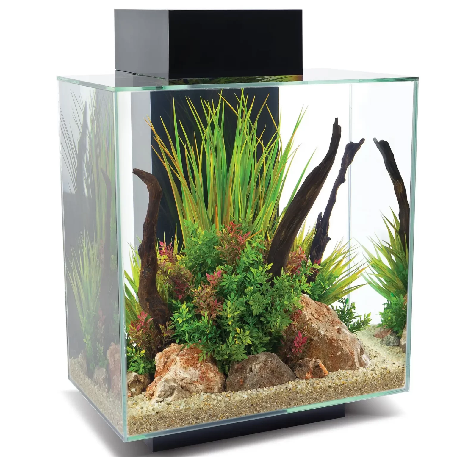 Аквариумный набор Fluval «Edge 2.0» чёрный, прямой (46 л) арт. 15038 | AquaDeco shop