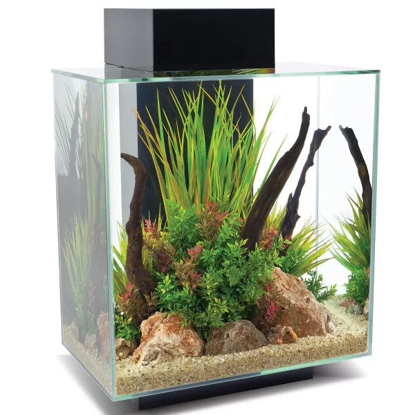 Аквариумный набор Fluval «Edge 2.0» чёрный, прямой (46 л) арт. 15038 | AquaDeco shop