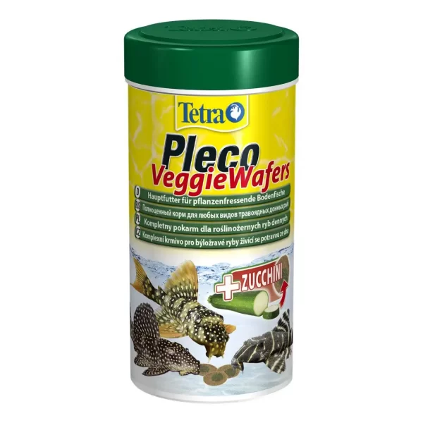 Сухой корм для аквариумных рыб Tetra в пластинках «Pleco Veggie Wafers» 250 мл (для травоядных донных рыб) арт. 151239 /199118 | AquaDeco shop