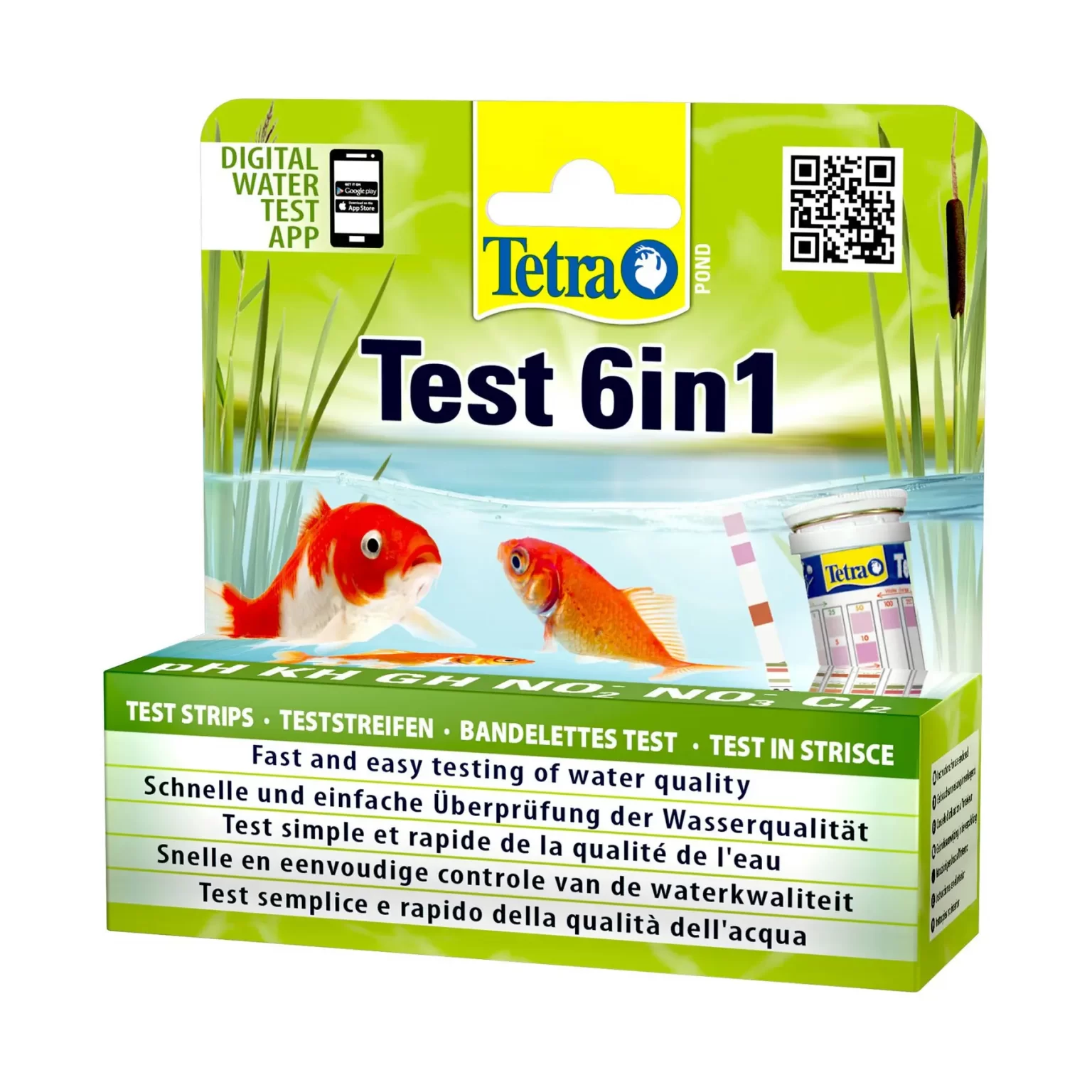 Набор индикаторных тестов для воды Tetra Pond «Test 6in1» 25 шт. арт. 192713 | AquaDeco shop