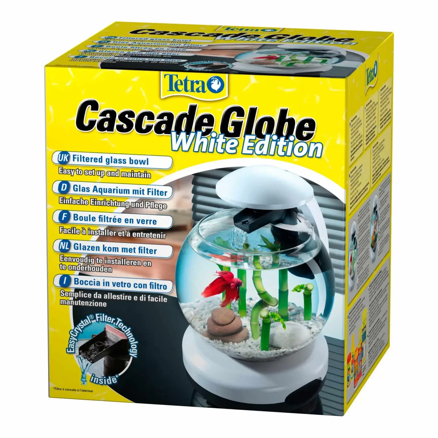 Аквариумный набор Tetra «Cascade Globe White Edition» круглый (6,8 л) арт. 238909 | AquaDeco shop