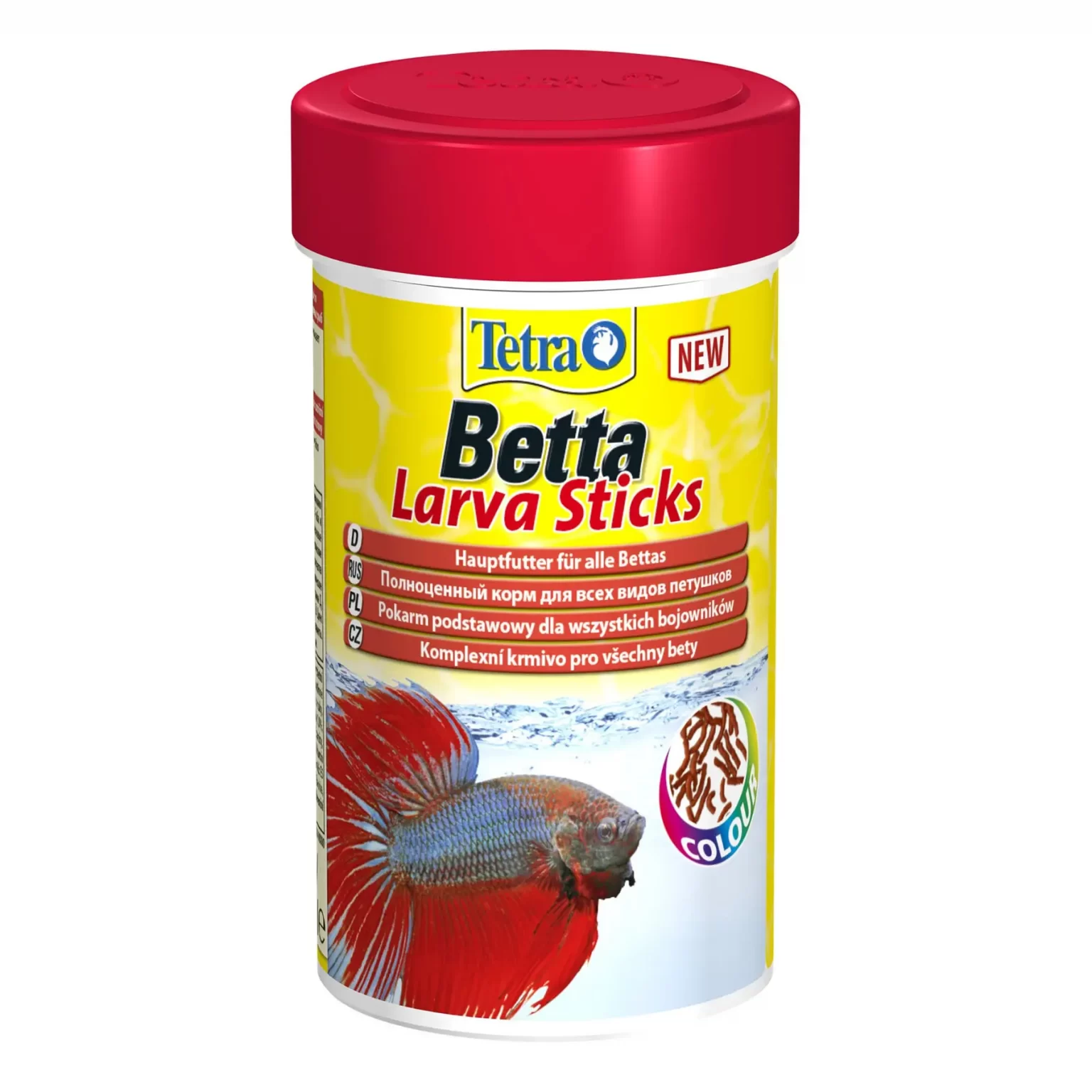 Сухой корм для аквариумных рыб Tetra в палочках «Betta Larva Sticks» 100 мл (для петушков) арт. 259386 | AquaDeco shop