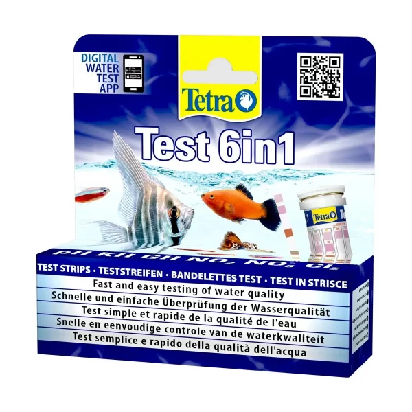 Набор индикаторных тестов для воды Tetra «Test 6in1» 10 шт. арт. 283725 | AquaDeco shop