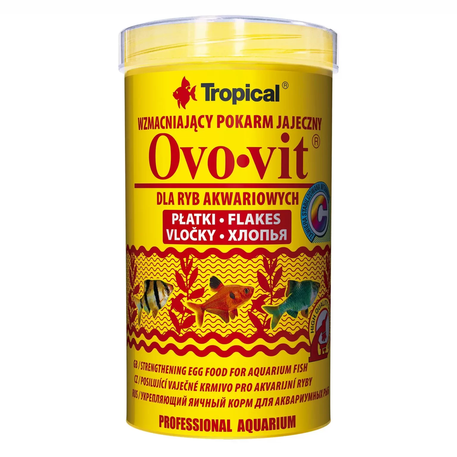 Сухой корм для аквариумных рыб Tropical в хлопьях «Ovo-Vit» 500 мл (для всех аквариумных рыб) арт. 77035 | AquaDeco shop