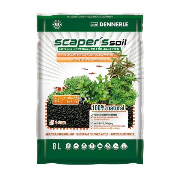 Активний субстрат для прісноводних акваріумів DENNERLE Scaper‘s Soil 1-4 mm, 8 літрів (4581)