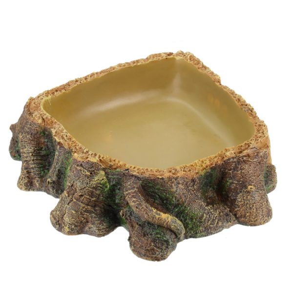 угловая  Hobby Drinking Bowl Stump 1 15x14x4см (41491) | AquaDeco shop;Миска для воды