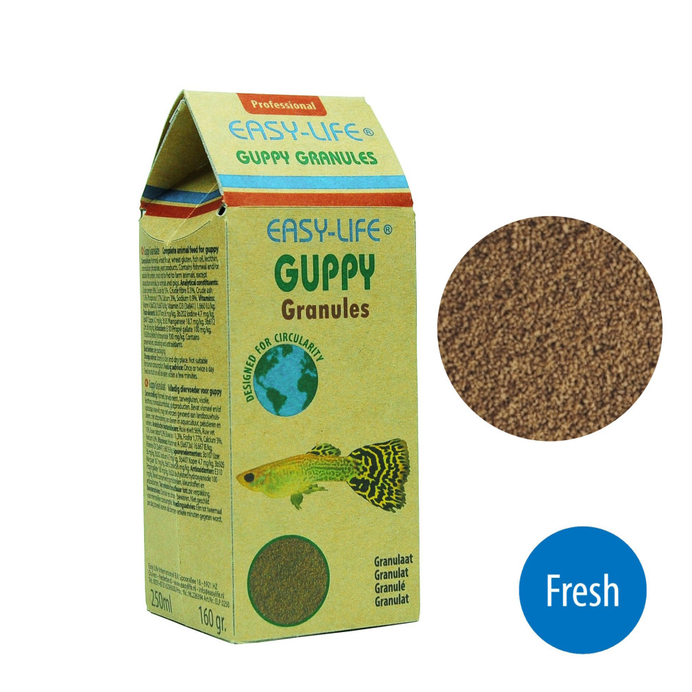 Корм для живородячих риб Easy-Life Guppy granules 250мл. (ELP0250)