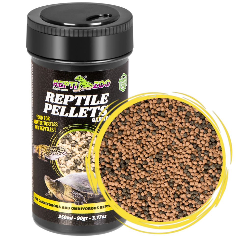 Корм і вітаміни для хижих рептилій Repti-Zoo Reptile Pellets 250мл.