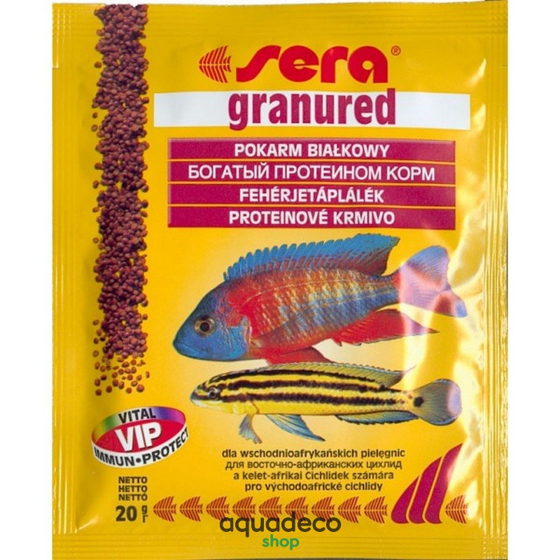 Sera granured - корм для плотоядних цихлiд. Гран. 20 g: купить в Киеве с доставкой