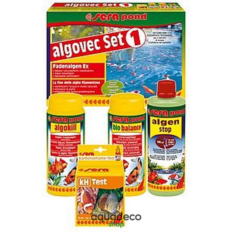 Sera pond algovec Set 1 - комплект для удаления нитчатых водорослей в пруду на 5000 л: купить в Киеве с доставкой