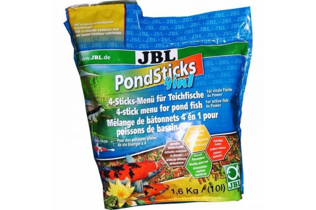 JBL POND Sticks 4 in 1 корм для прудовых рыб, 10.5 л (пакет)