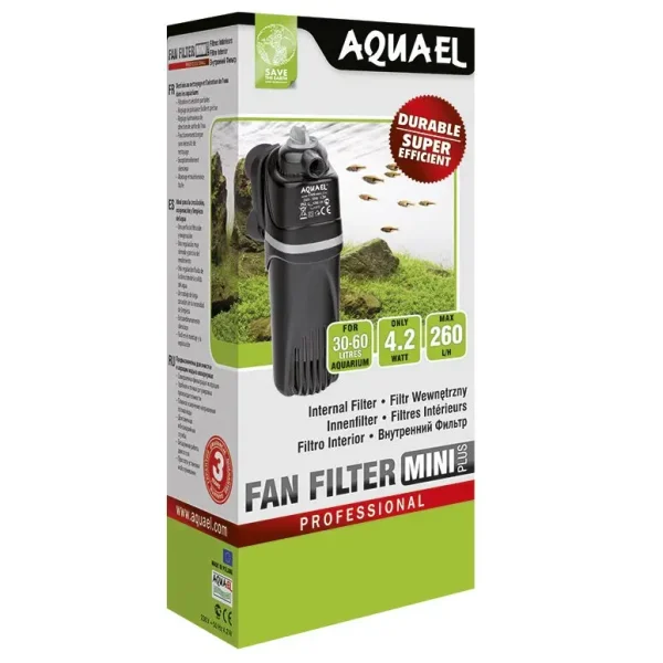 Внутренний фильтр Aquael «FAN-mini Plus» для аквариума 30-60 л арт. 101786 /3068 | AquaDeco shop