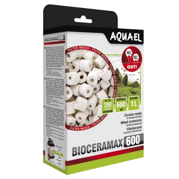 Наполнитель для фильтра Aquael «BioCeraMax 600» керамические кольца 1 л арт. 106611 /53952 | AquaDeco shop