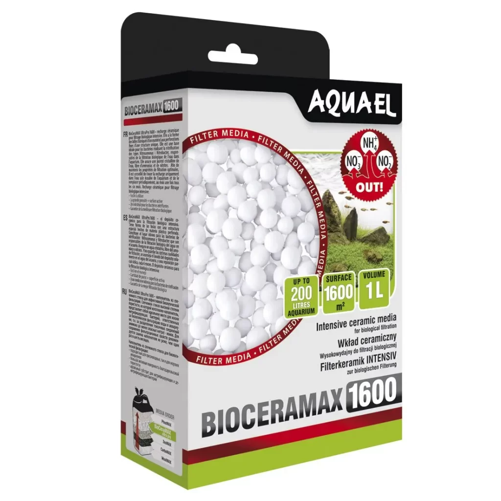 Наполнитель для фильтра Aquael «BioCeraMax 1600» керамические шарики 1 л арт. 106613 | AquaDeco shop