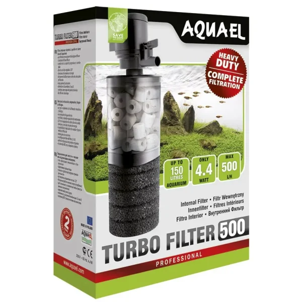 Внутренний фильтр Aquael «Turbo Filter 500» для аквариума до 150 л арт. 109401 | AquaDeco shop