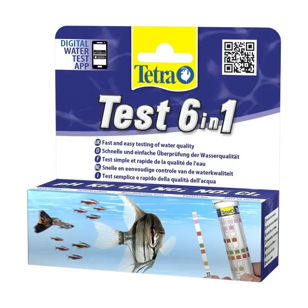 Набор индикаторных тестов для воды Tetra «Test 6in1» 25 шт. арт. 175488 | AquaDeco shop