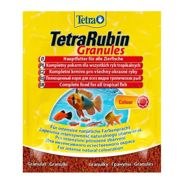 Сухой корм для аквариумных рыб Tetra в гранулах «TetraRubin Granules» 15 г (для всех аквариумных рыб) арт. 193765 | AquaDeco shop