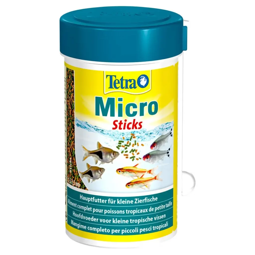 Сухой корм для мелких аквариумных рыб Tetra в палочках «Micro Sticks» 100 мл (для всех аквариумных рыб) арт. 277526 | AquaDeco shop