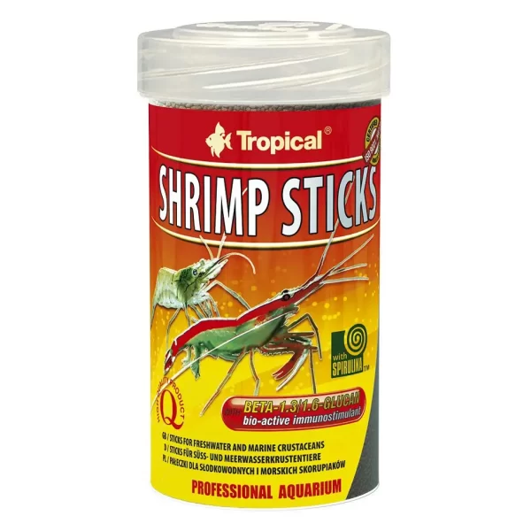 Сухой корм для креветок и раков Tropical в палочках «Shrimp Sticks» 100 мл арт. 63363 | AquaDeco shop