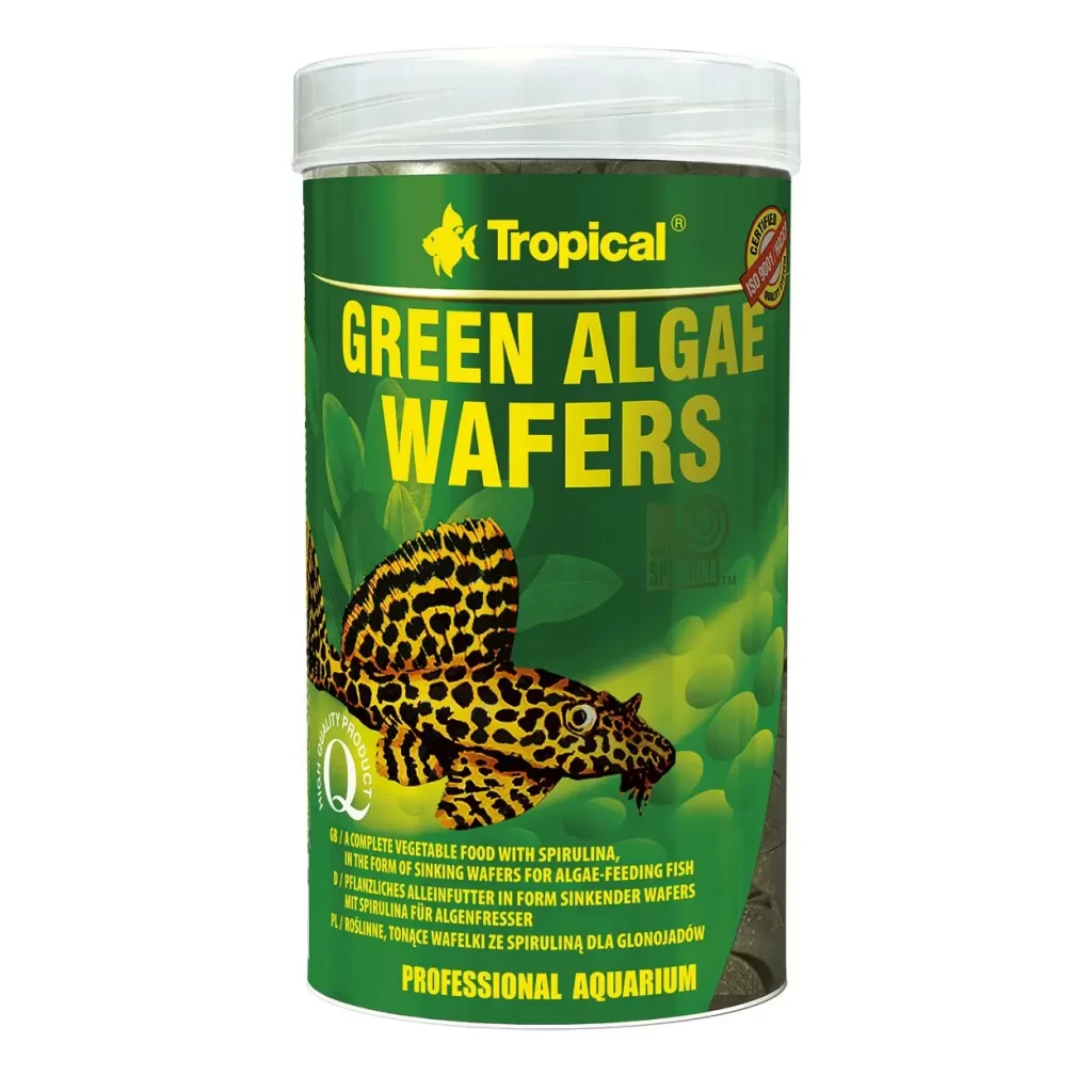 Сухой корм для аквариумных рыб Tropical в пластинках «Green Algae Wafers» 250 мл (для травоядных донных рыб) арт. 66424 | AquaDeco shop