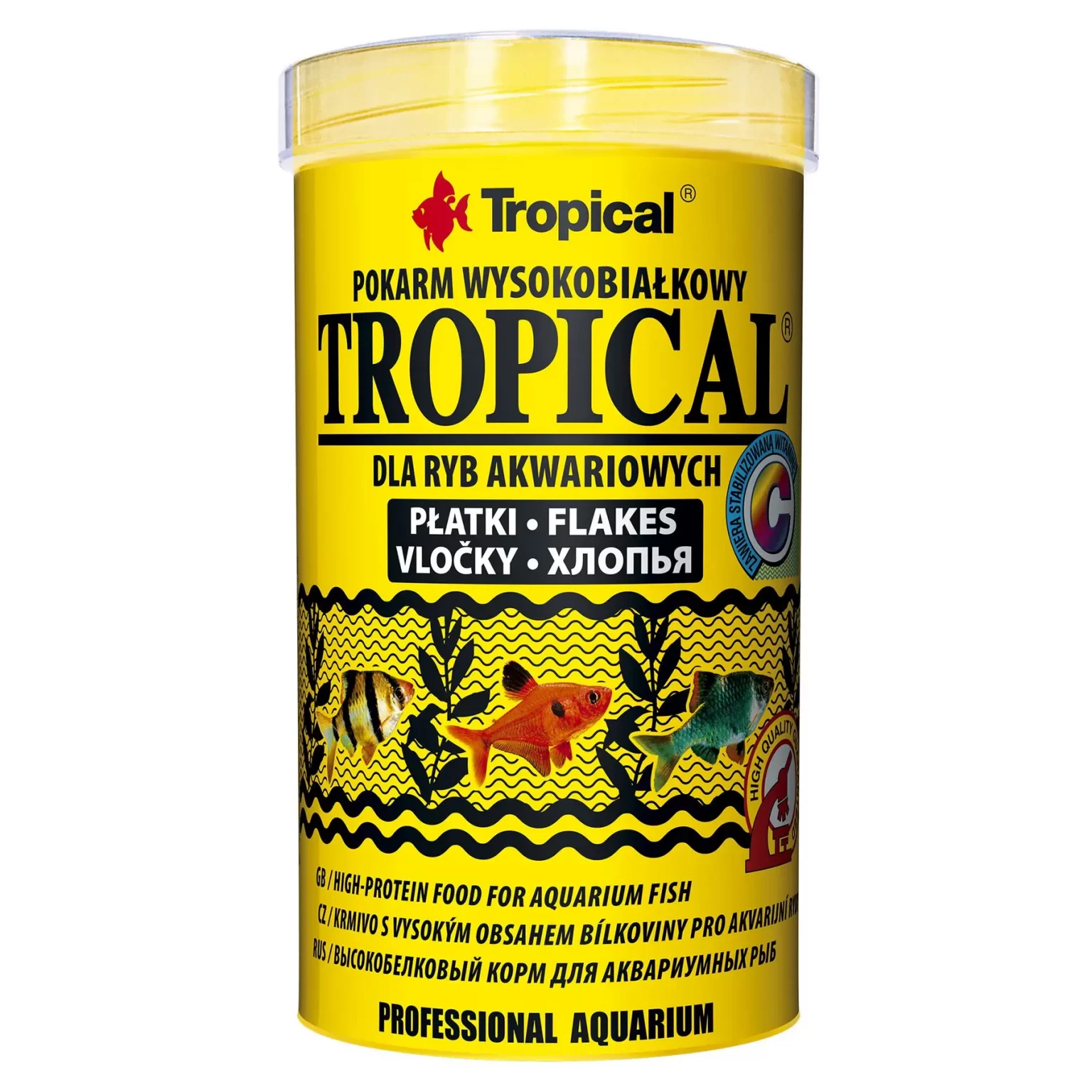 Сухой корм для аквариумных рыб Tropical в хлопьях «Tropical» 500 мл (для всех аквариумных рыб) арт. 77025 | AquaDeco shop