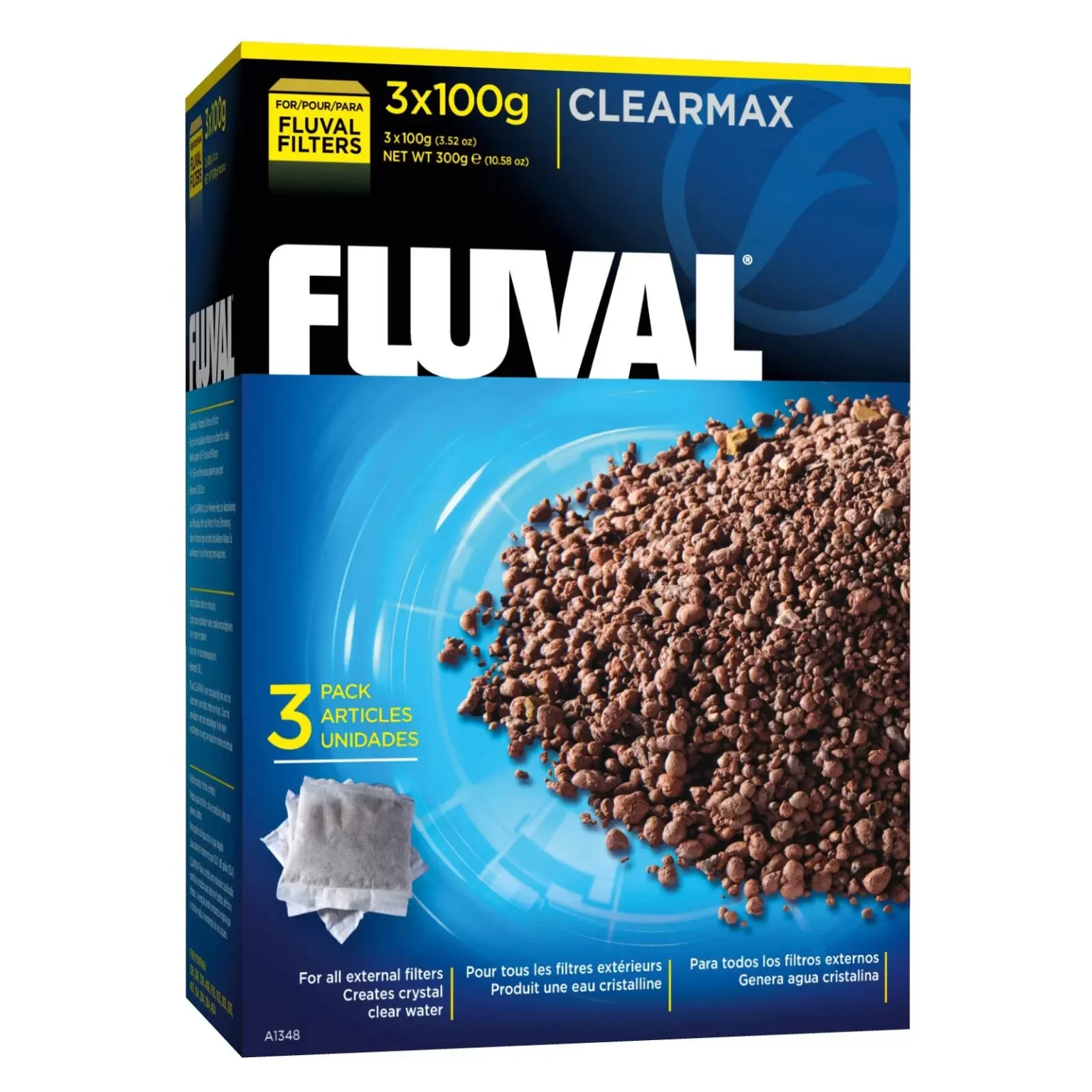 Наполнитель для фильтра Fluval «ClearMax» (3 x 100 г) арт. A1348 | AquaDeco shop