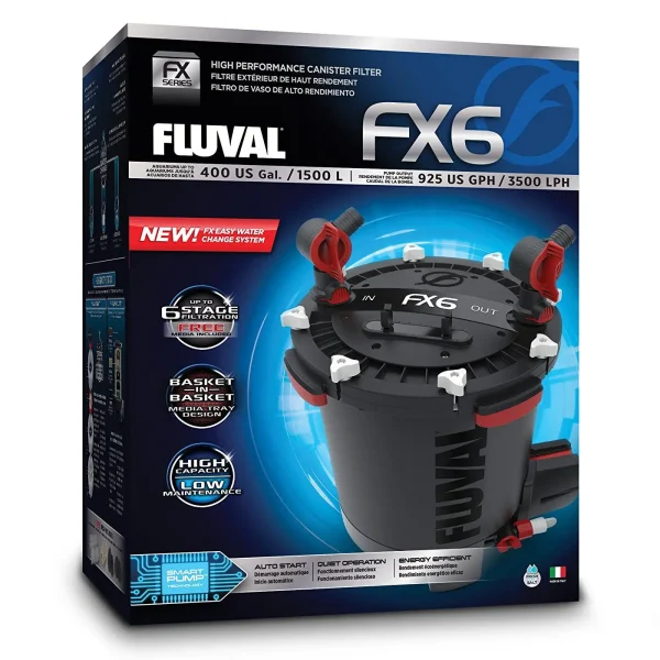 Внешний фильтр Fluval «FX6» для аквариума до 1500 л арт. A219 | AquaDeco shop