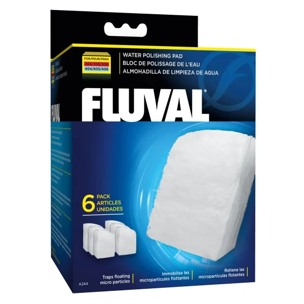 Вкладыш в фильтр Fluval «Water Polishing Pad» 6 шт. (для внешнего фильтра Fluval 304 / 305 / 306 / 404 / 405 / 406) арт. A244 | AquaDeco shop