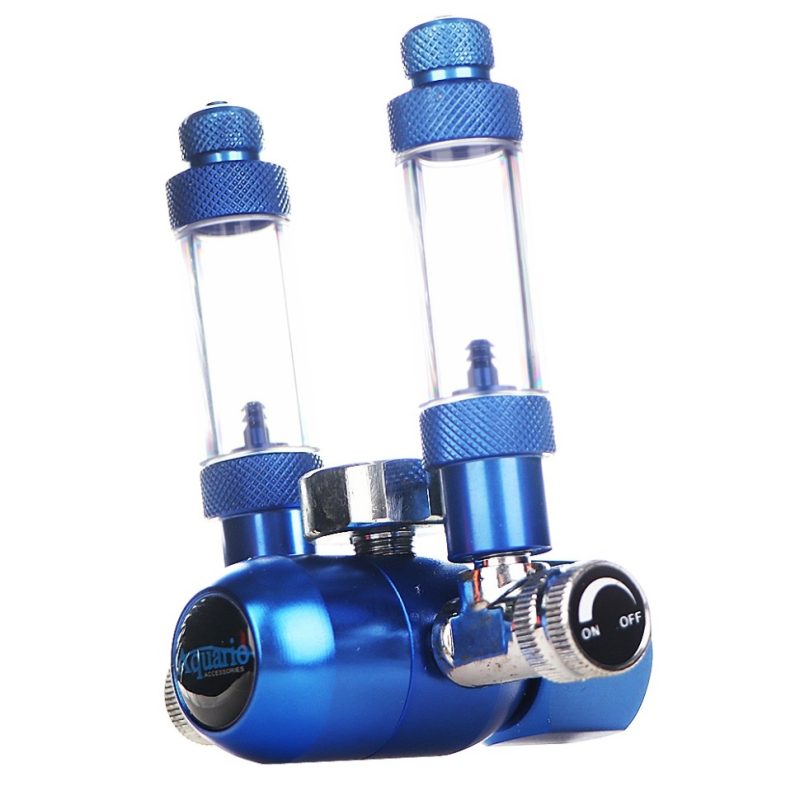 Редуктор CO2 Aquario BLUE TWIN Standard на два виходи 8584.970 AquaDeco Shop