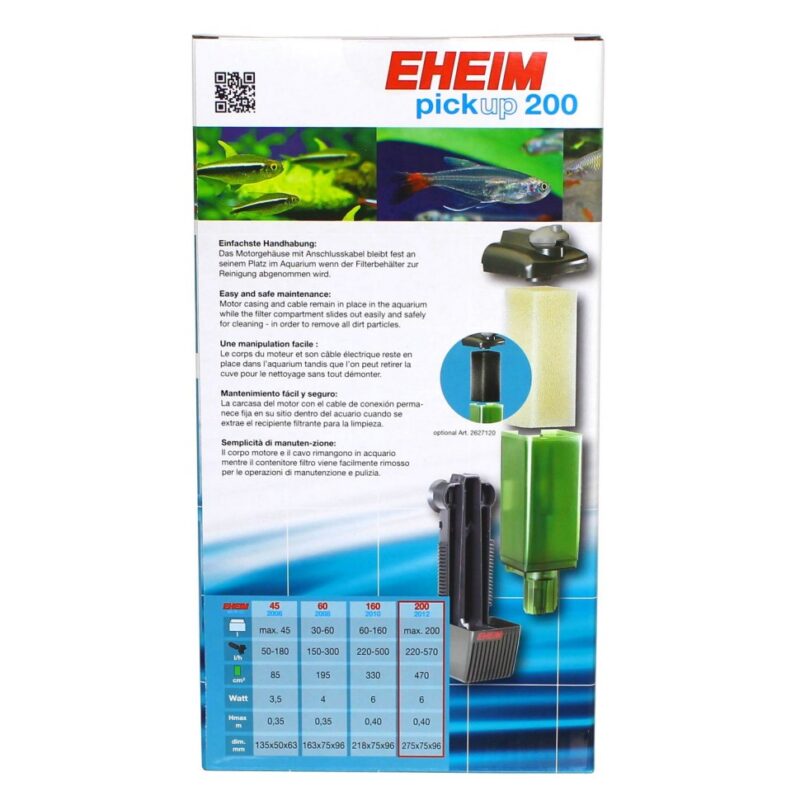 Внутренний фильтр Eheim pickup 200 (2012020) 8914.970 AquaDeco Shop
