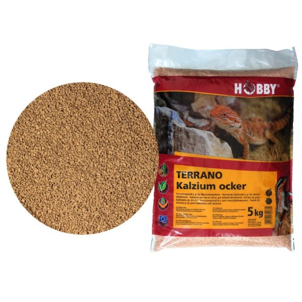 Субстрат кальциевый Hobby Terrano Calcium Substrate ochre 2-3мм