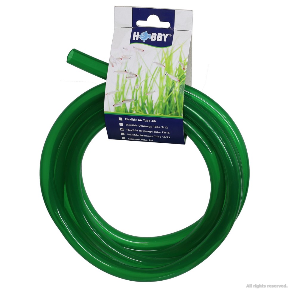 Шланг зеленый Hobby Drainage Tube 16/22мм 3м. (65162) 13601.970 AquaDeco Shop