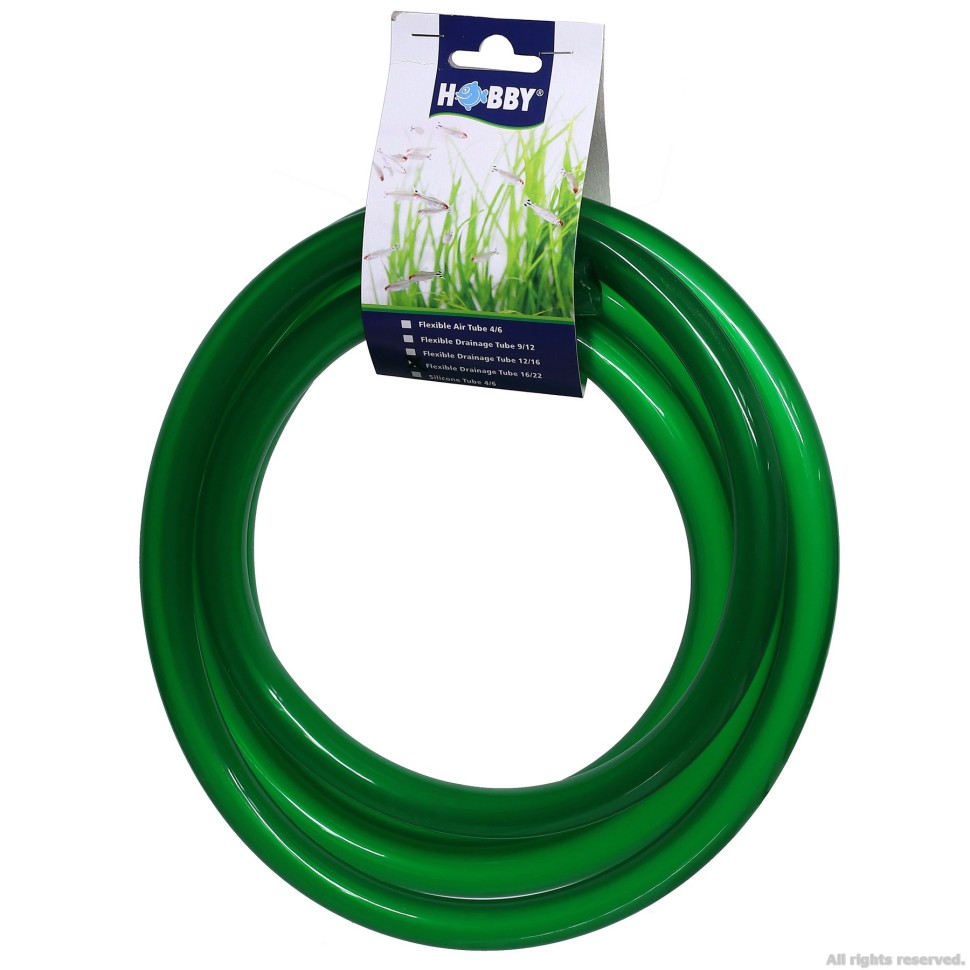 Шланг зеленый Hobby Drainage Tube 16/22мм 3м. (65162) 13602.970 AquaDeco Shop