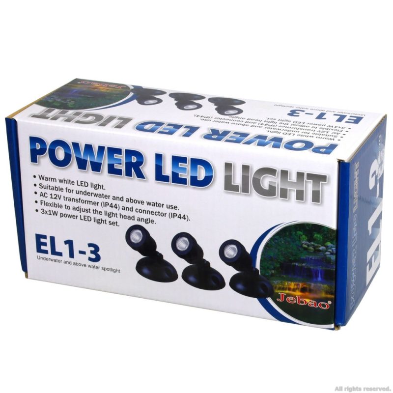 Триточкове освітлення LED для ставка Jebao EL1-3 15096.970 AquaDeco Shop