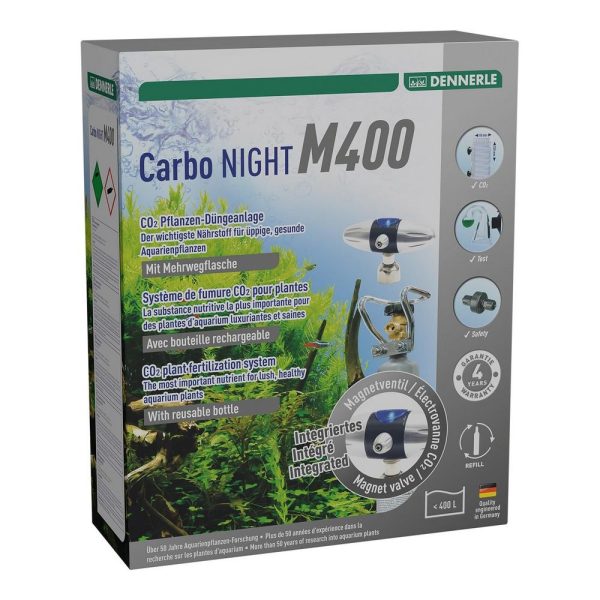 Комплект для живлення рослин DENNERLE CO2 Carbo Night M400 з балоном та вбудоованим магнітним клапаном (3077)