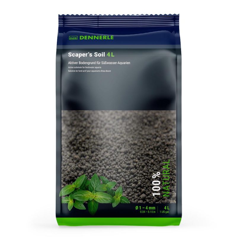 Активний субстрат для прісноводних акваріумів DENNERLE Scaper‘s Soil 1-4 mm, 4 літра (4580) DEN4580 50 AquaDeco Shop